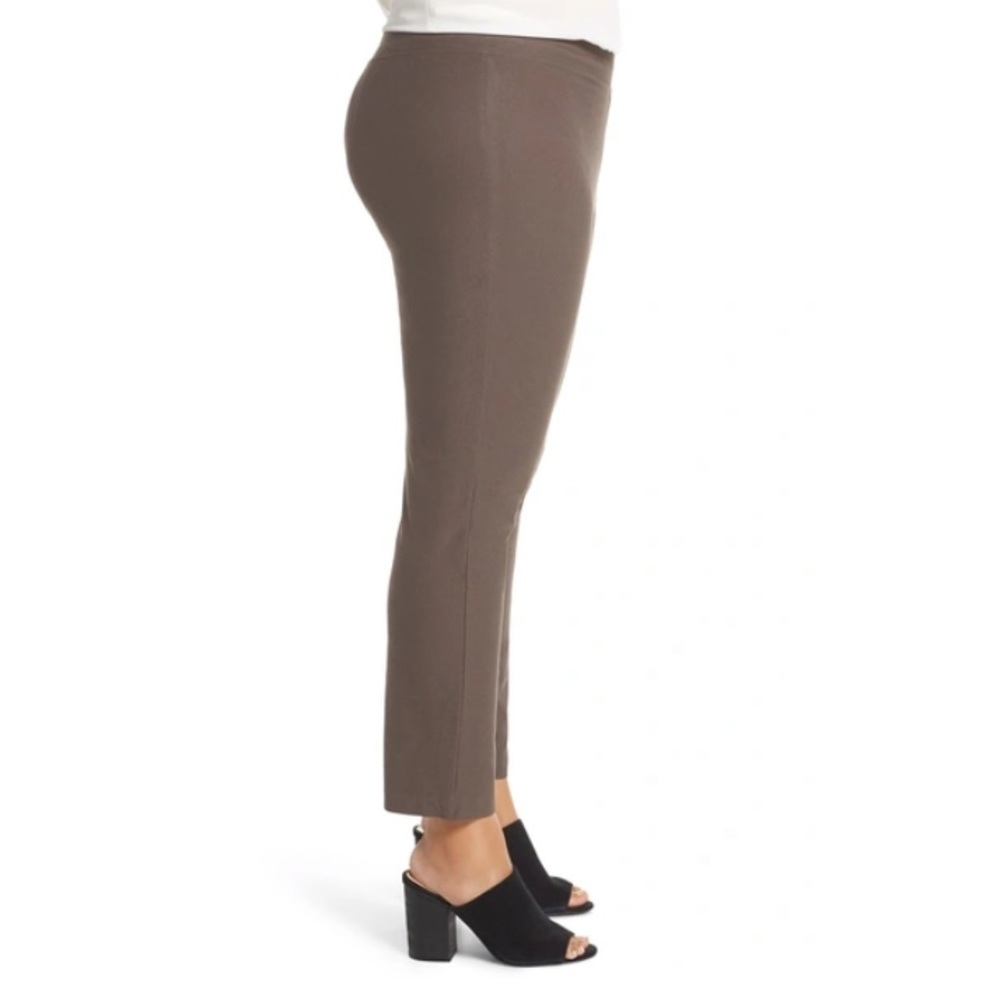 Eileen Fisher Pants Slim Ankle Washable Stretch Crepe 3X Cobblestone NWT - Picture 3 of 11
